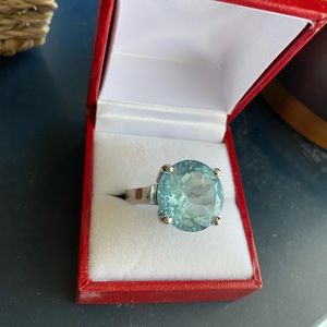 17 carat aquamarine ring size 7